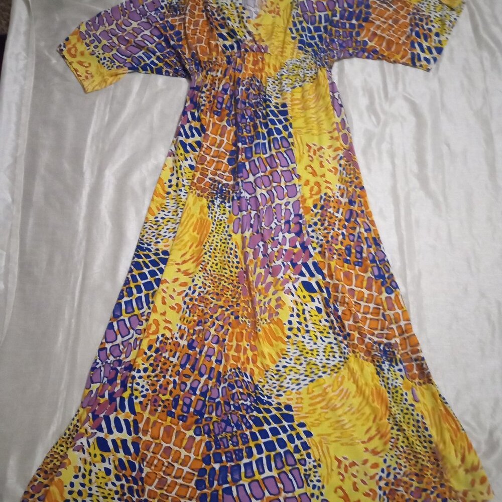 Flirty Pink women's dress multicolor short sleeves size XL